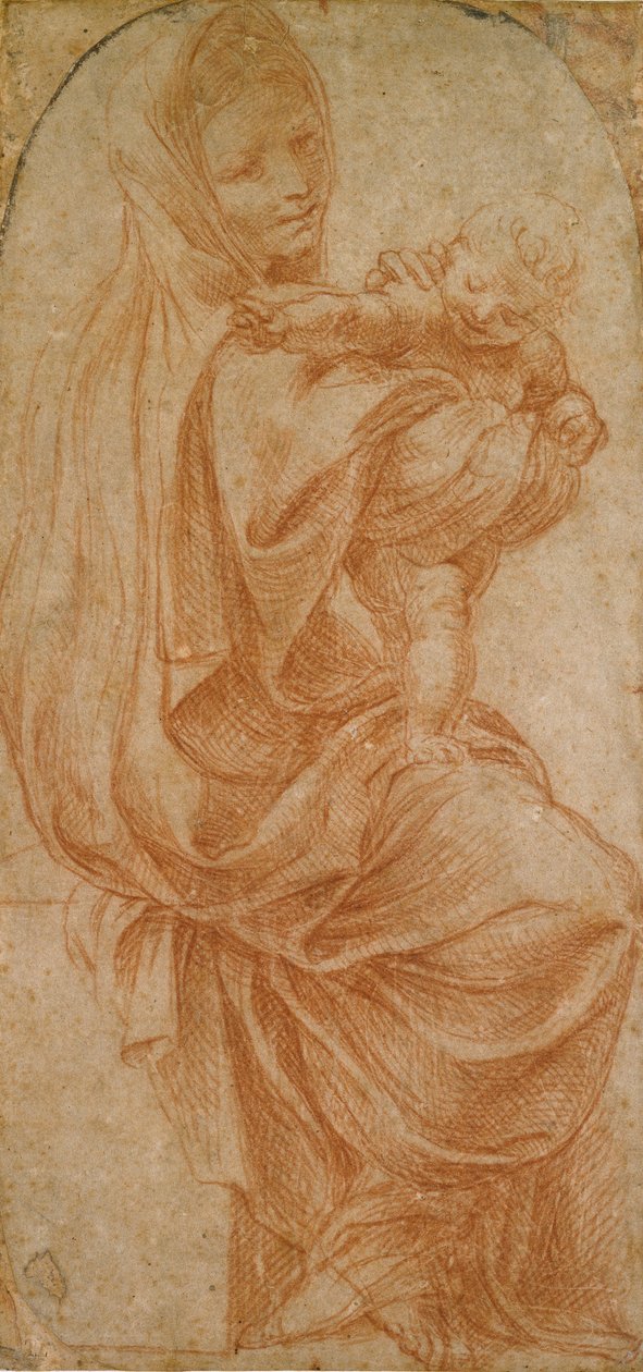 Dziewica z Dzieciątkiem, 1575-1619 autorstwa Lodovico Carracci