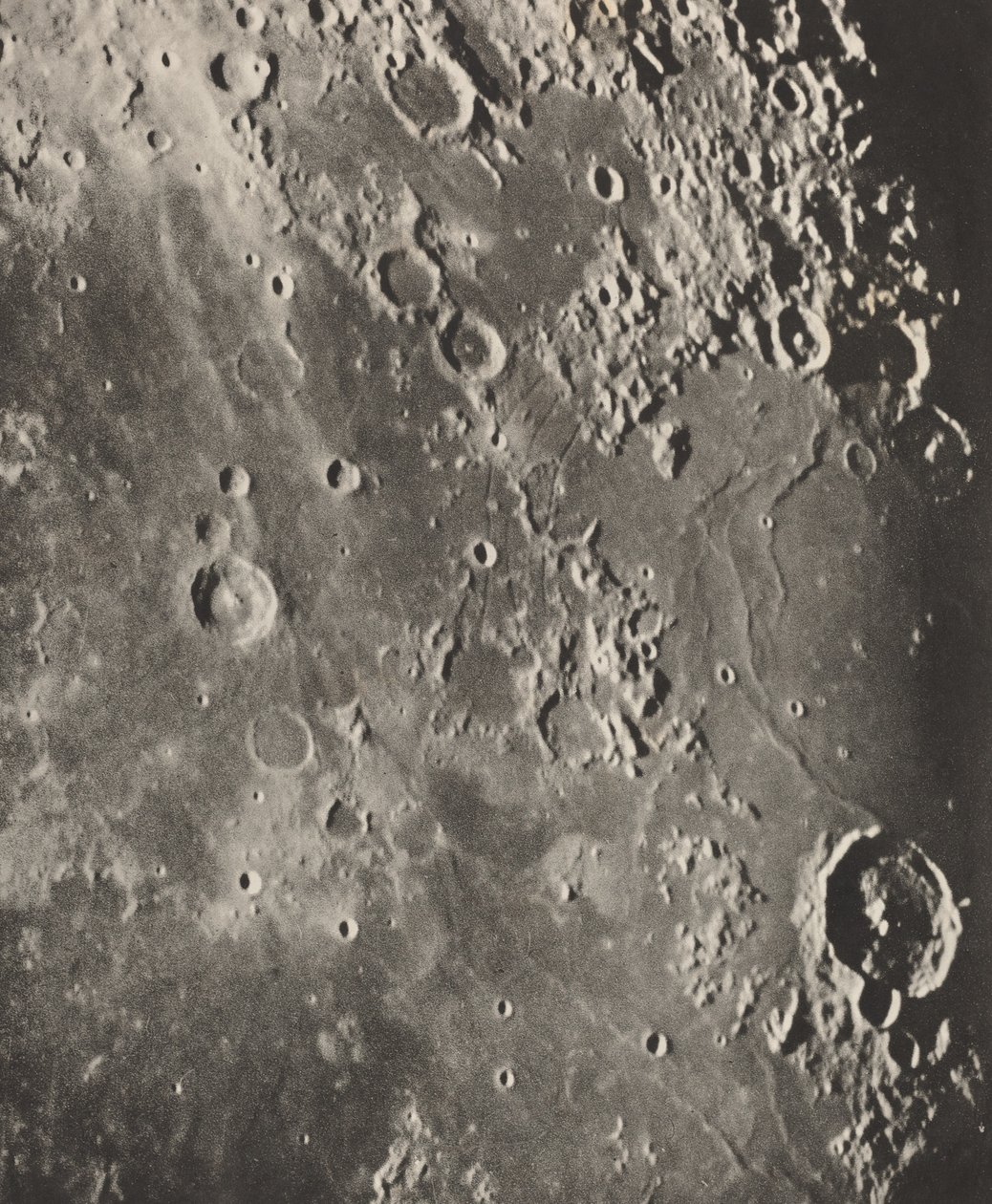 Capuanus Lunar Photography - Bouillaud - Gassendi autorstwa Loewy et Puiseux