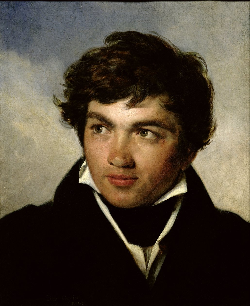 Portret Achille-Etna Michallon (1796-1822) c.1818-19 autorstwa Léon Cogniet