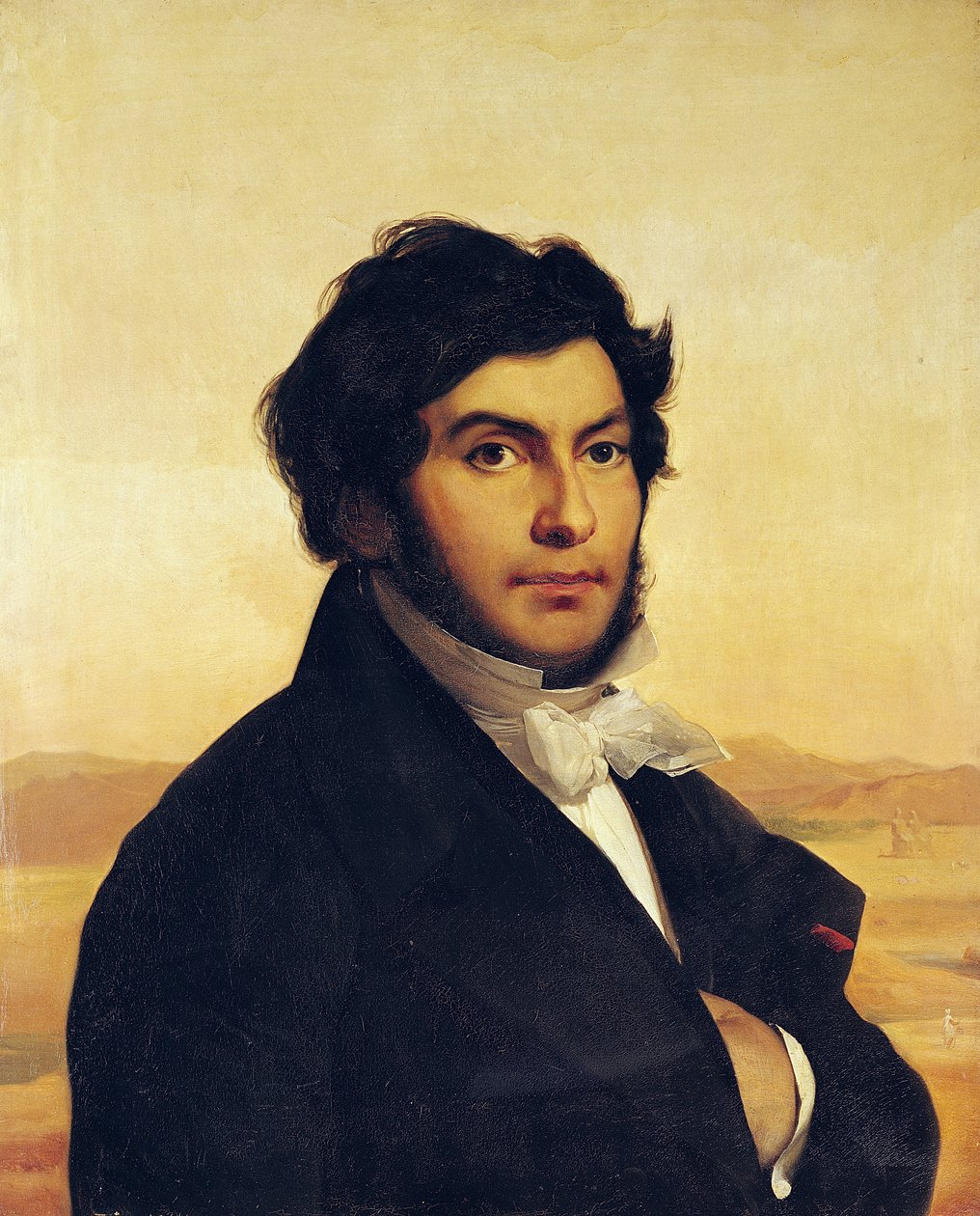 Portret Jean-Francois Champollion (1790-1832) 1831 autorstwa Léon Cogniet
