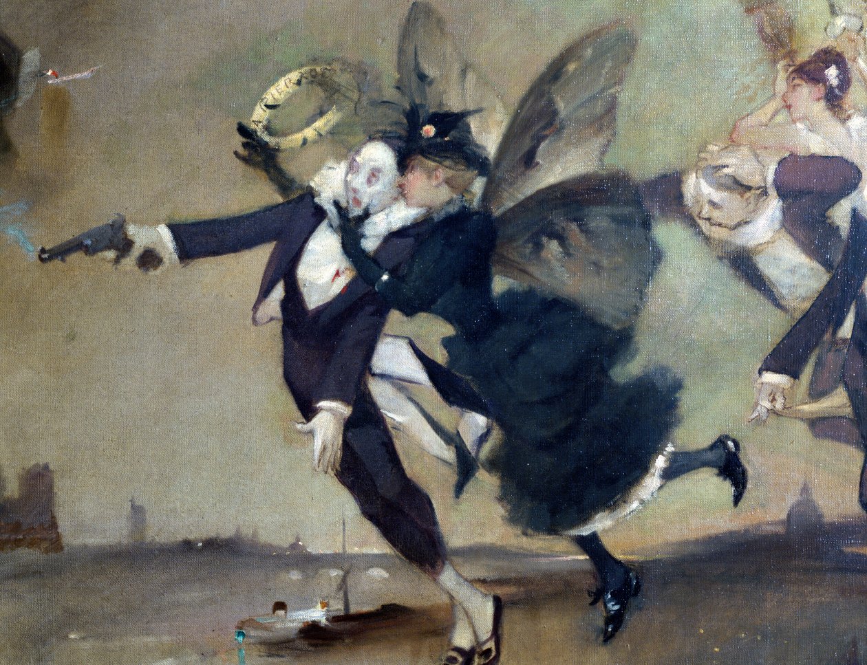 Parce Domine, detal, ok. 1884 r. autorstwa Léon Adolphe Willette
