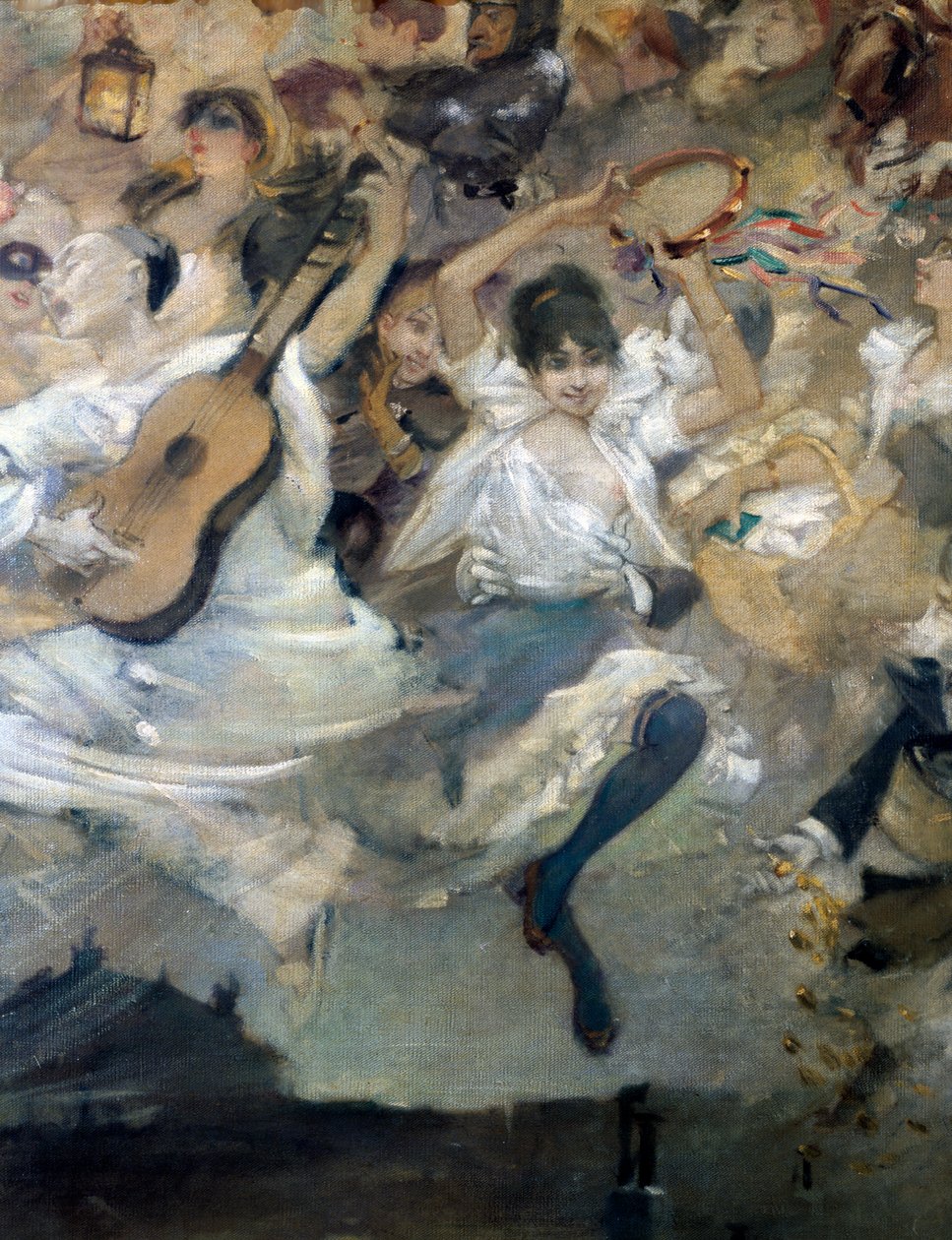 Parce Domine, detal, ok. 1884 r.. autorstwa Léon Adolphe Willette