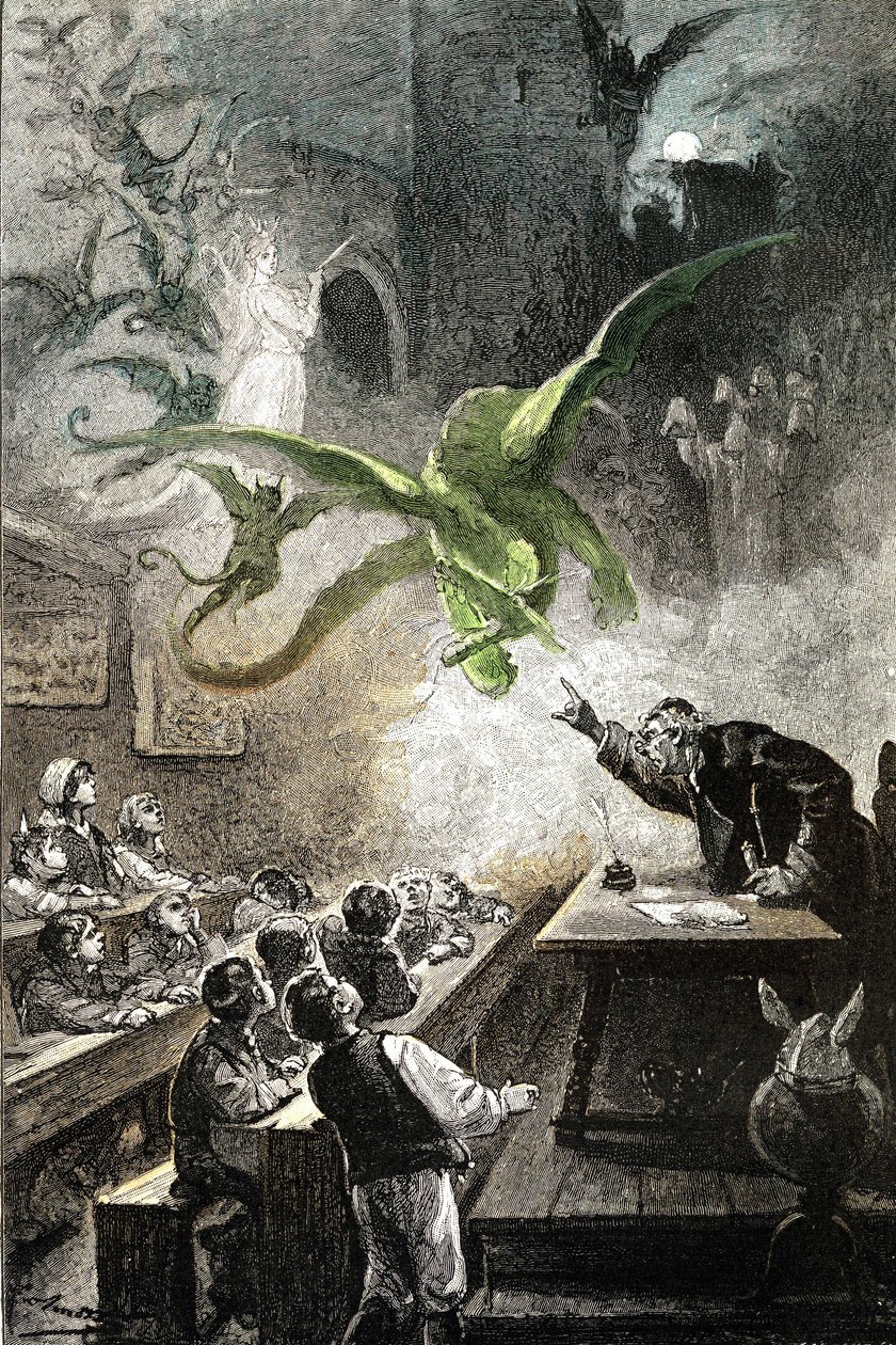 Ilustracja do powieści Julesa Verne