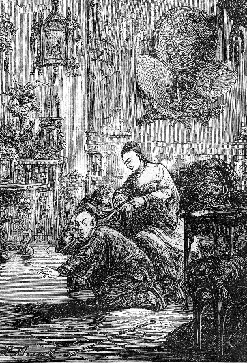 rysunek Leona Benetta, z książki Julesa Verne