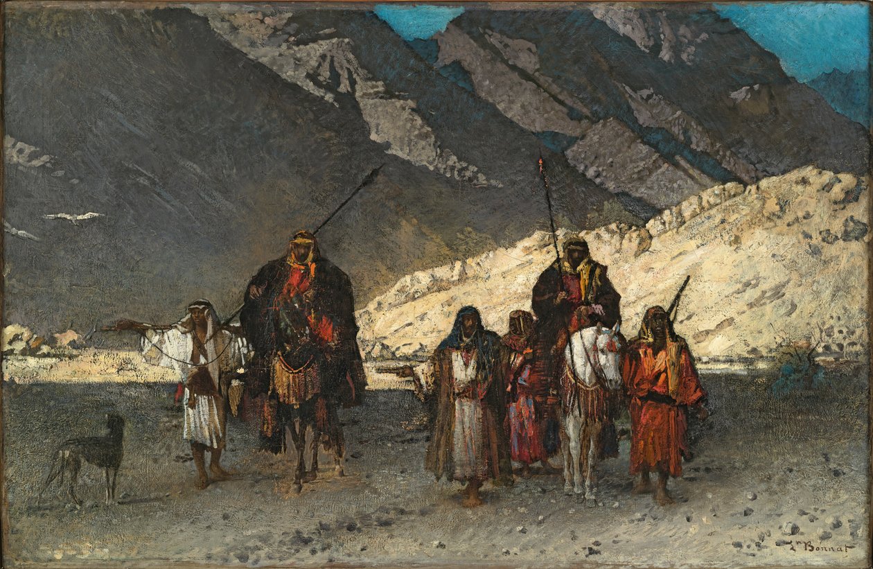 Arabscy szejkowie w górach autorstwa Léon Bonnat