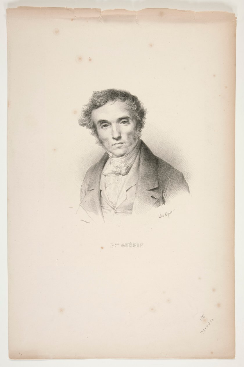 Portret Pierre-Narcisse Gu?rin autorstwa Léon Cogniet