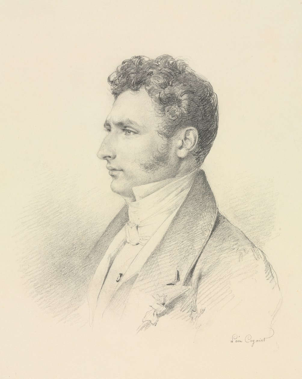 Portret dżentelmena autorstwa Léon Cogniet