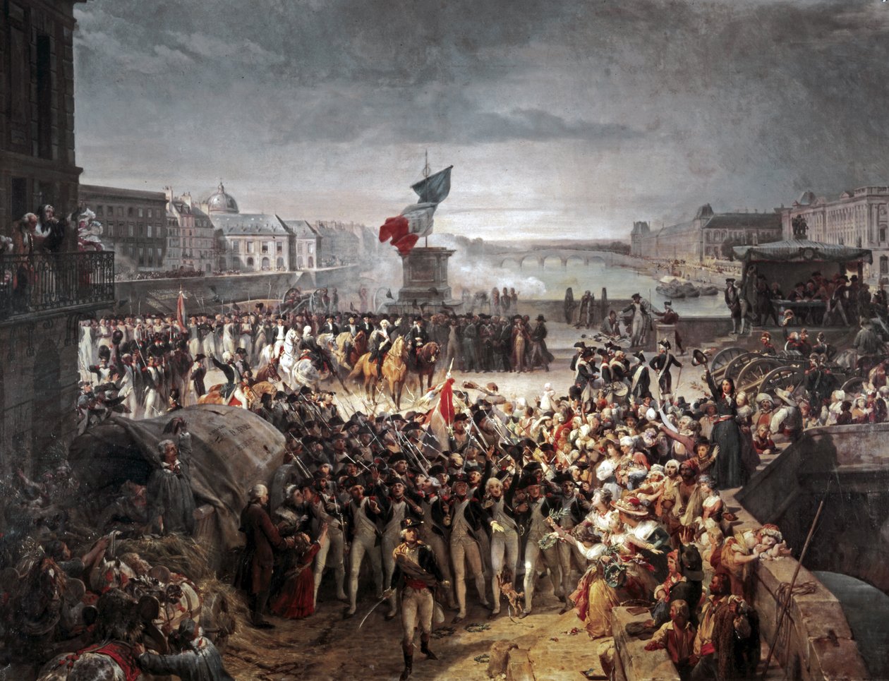 Paryska Gwardia Narodowa dołącza do armii. Wrzesień 1792 r. autorstwa Léon Cogniet