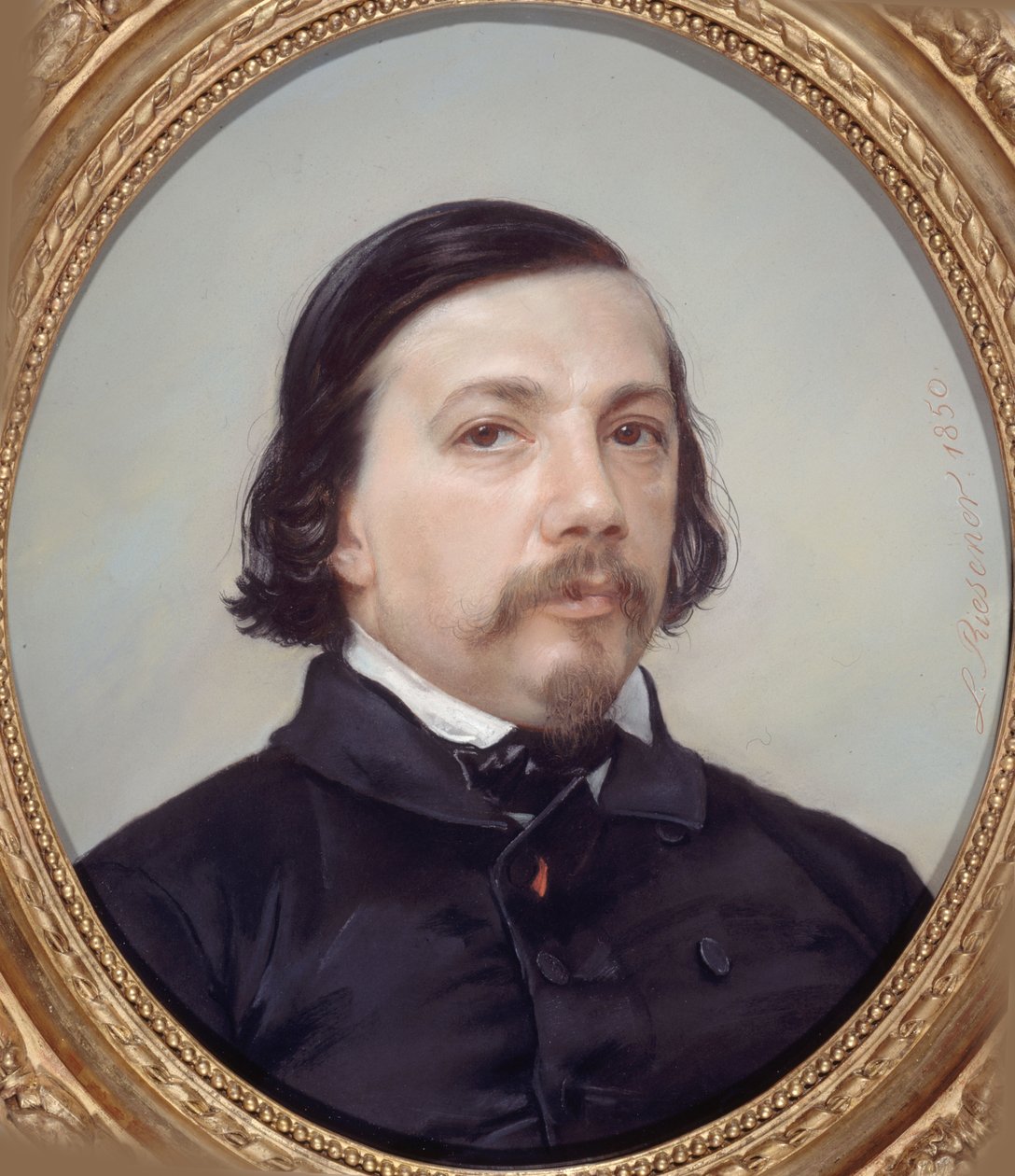 Portret poety Théophile Gautiera 1811-1872, 1850. autorstwa Léon Riesener