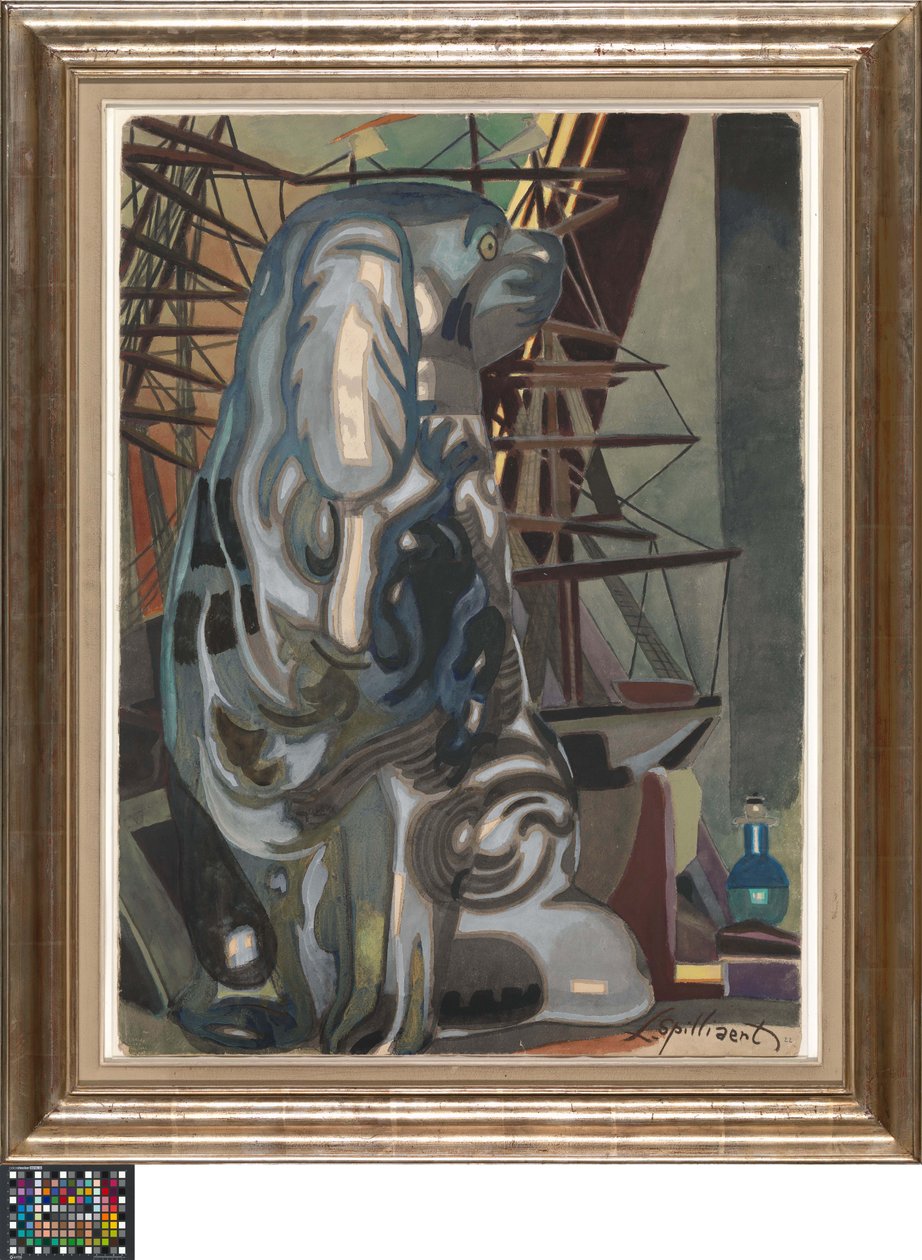 Holenderski: Porcelanowy pies autorstwa Leon Spilliaert