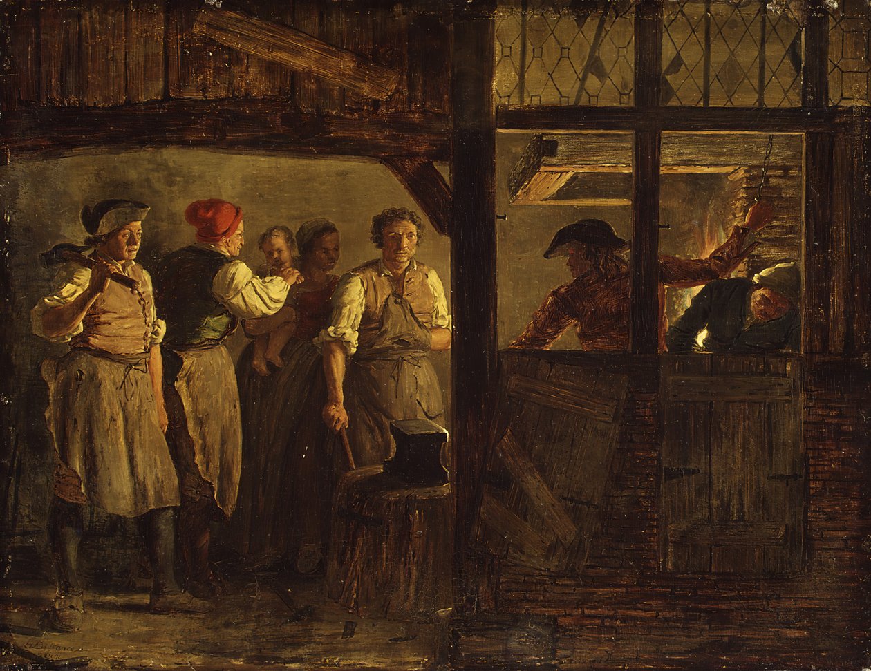 Kuźnia. autorstwa Léonard Defrance