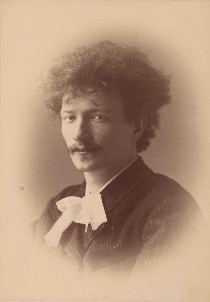 Portret kompozytora Ignacego Jana Paderewskiego 1860-1941, 1890. autorstwa London . Photo studio Elliott and