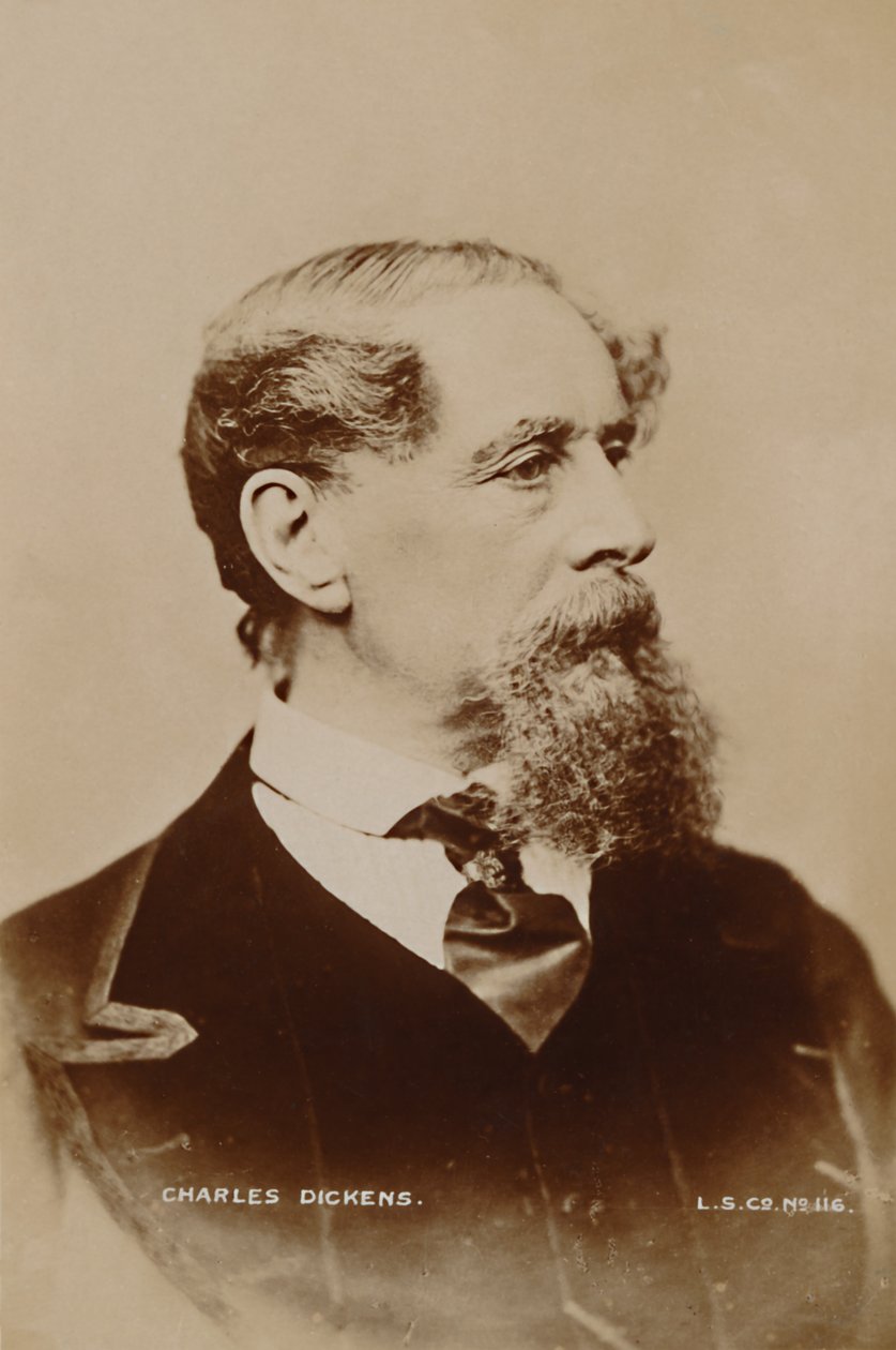 Karol Dickens, 1867. autorstwa London Stereoscopic and Photographic Co