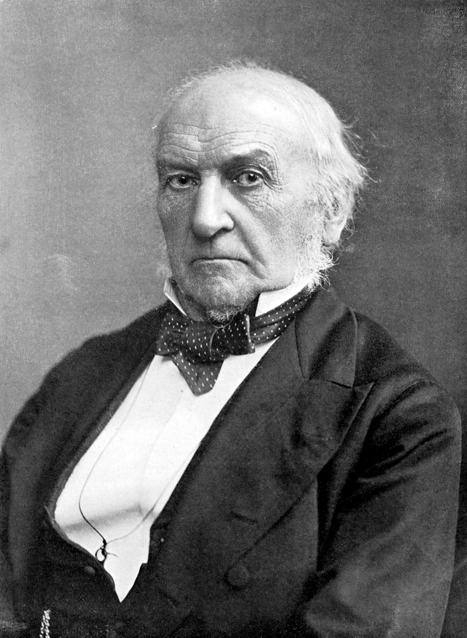 William Ewart Gladstone, XIX-wieczny brytyjski liberalny mąż stanu i premier, ok. 1905. autorstwa London Stereoscopic and Photographic Co
