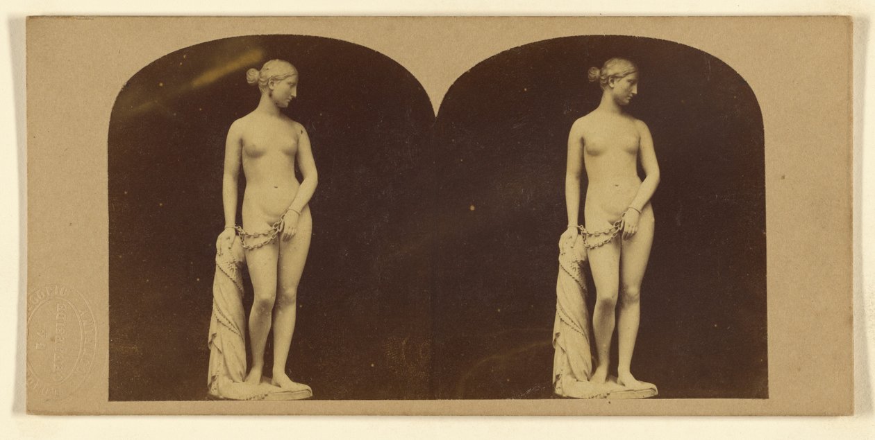 Grecki niewolnik. Autor: Hiram Powers. autorstwa London Stereoscopic and Photographic Company