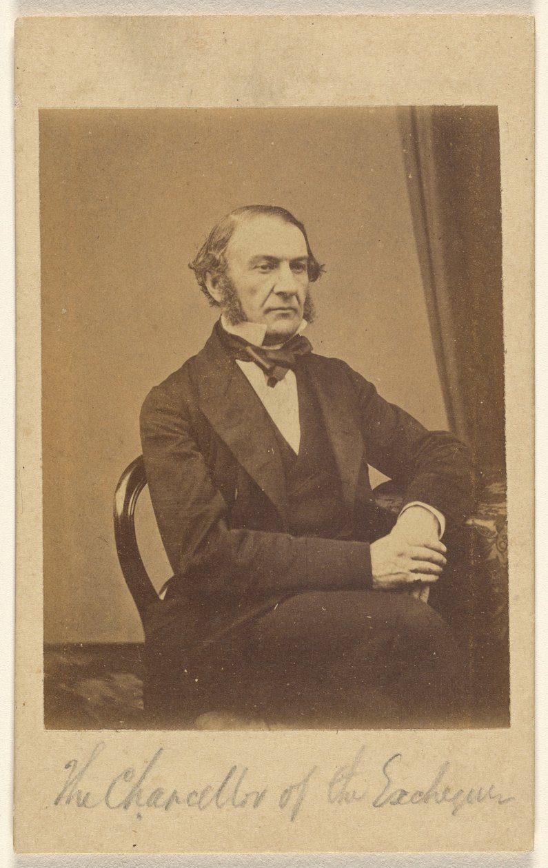 [William Ewart Gladstone, kanclerz skarbu]. autorstwa London Stereoscopic and Photographic Company