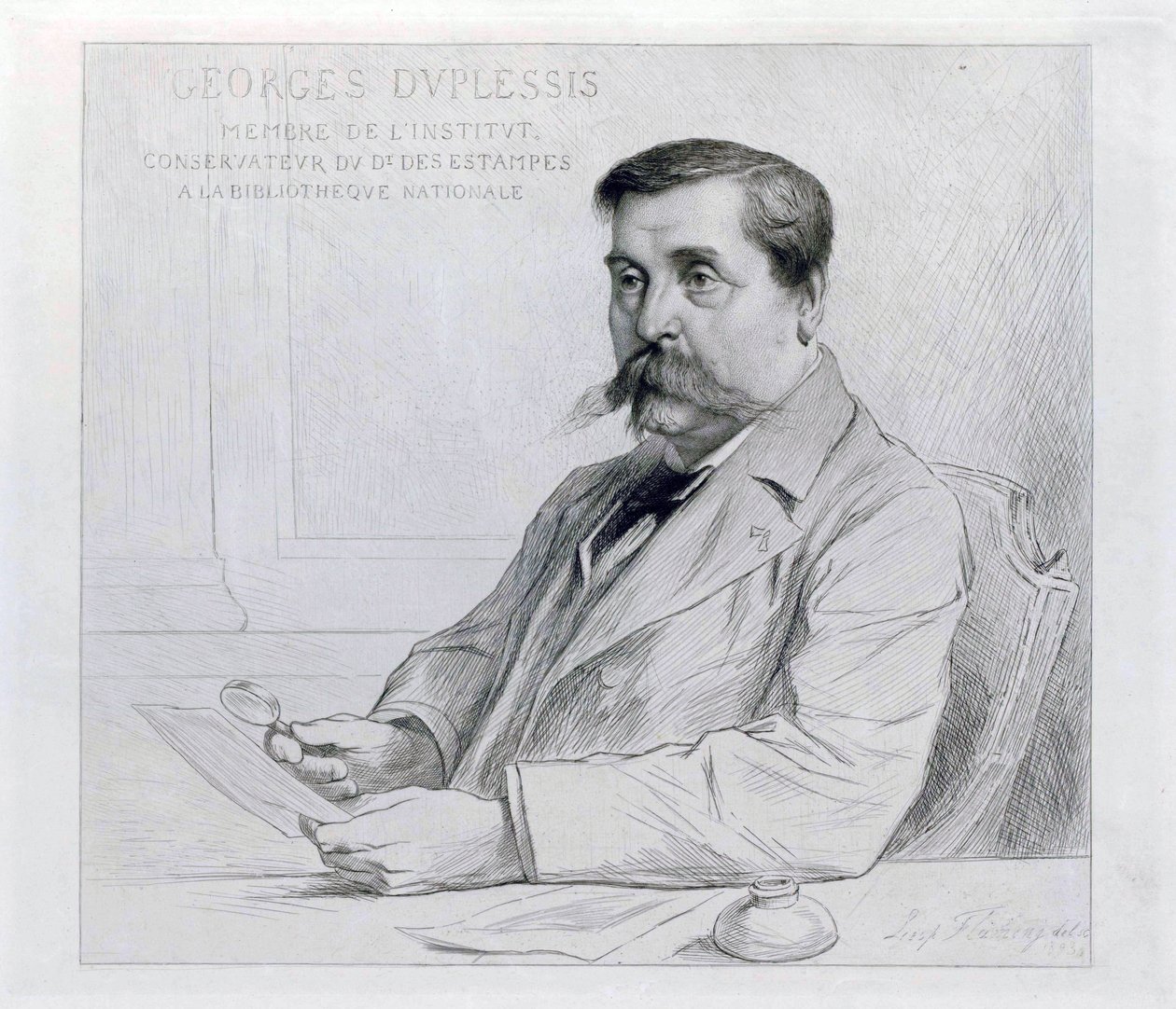 Georges duplessis autorstwa Leopold Flameng