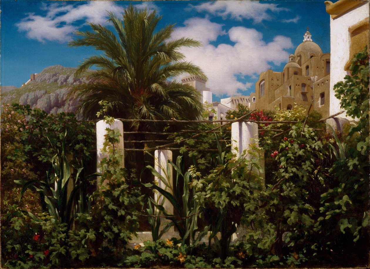 Ogród karczmy, Capri autorstwa Frederic Leighton