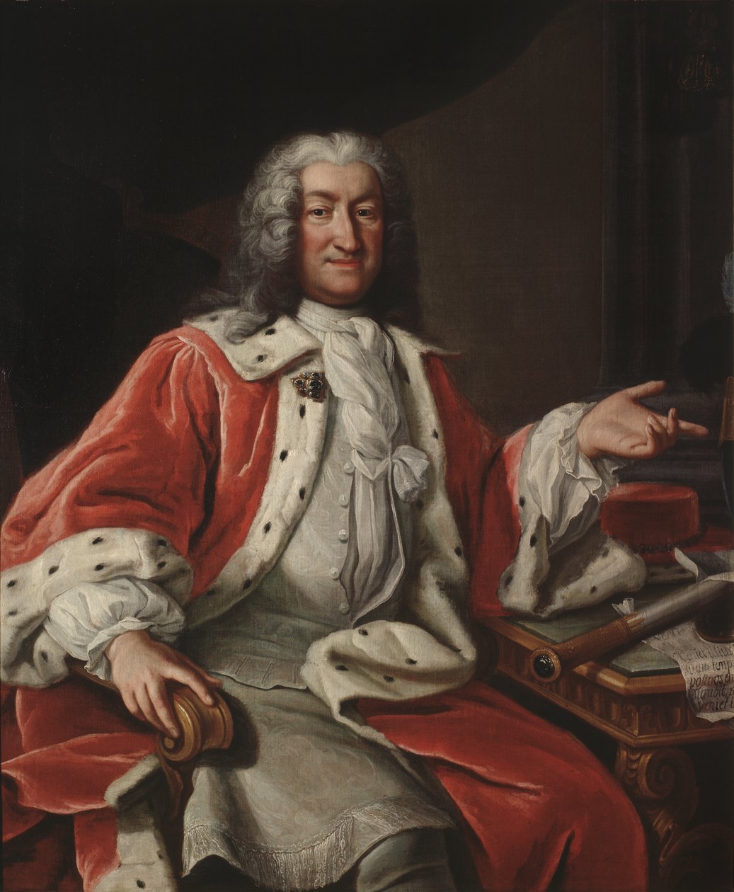 Portret Arvida Bernarda Horna z Ekebyholm (1664-1742) autorstwa Lorens Pasch the Elder