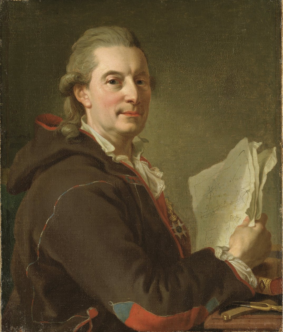 Frederic Henry de Chapman, marin suedois - Portret Fredrika Henrika af Chapmana (1721-1808), autorstwa Pascha, Lorenza Młodszego (1733-1805). olej na płótnie autorstwa Lorens the Younger Pasch