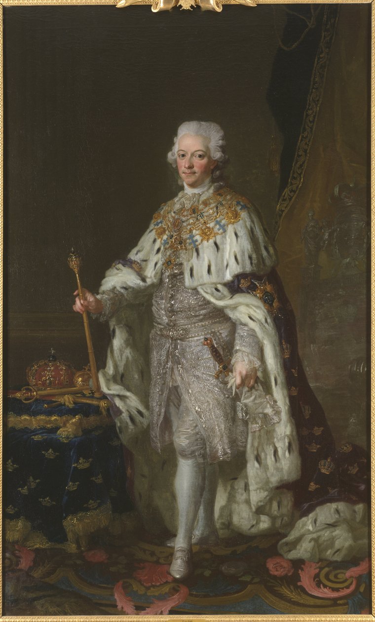 Gustave III de Suede - Portret króla Gustawa III Szwecji autorstwa Lorens the Younger Pasch