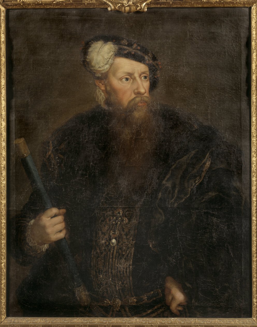 Gustave I Vasa de Suede - Portret króla Gustawa I Szwecji (1496-1560), autorstwa Pascha, Lorenza, Młodszego (1733-1805). Olej na płótnie, ok. 1768. Wymiar : 98,5x78,5 cm. Muzeum Narodowe w Sztokholmie autorstwa Lorens the Younger Pasch
