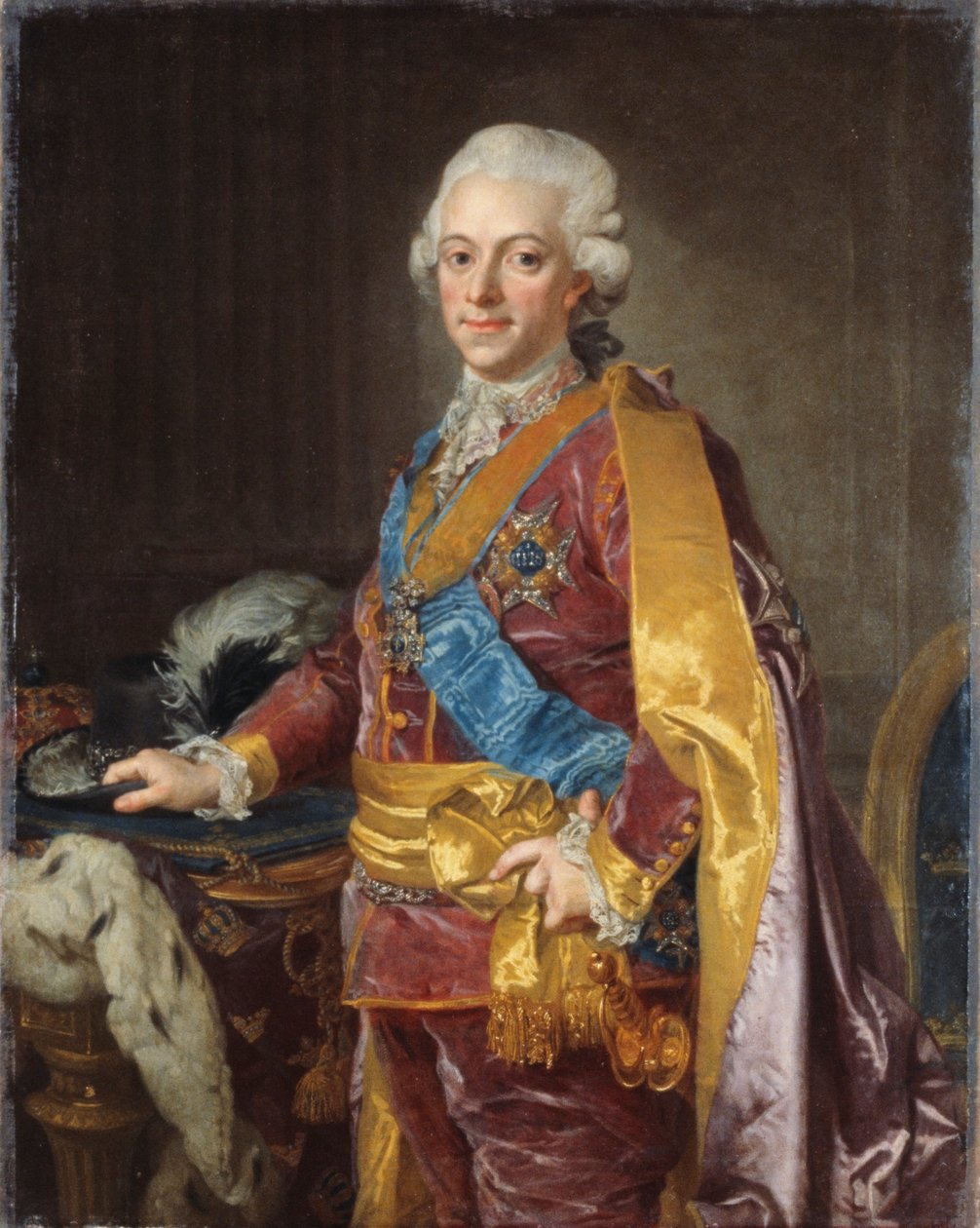 Król Gustaw III Szwecji, 1780s autorstwa Lorens the Younger Pasch