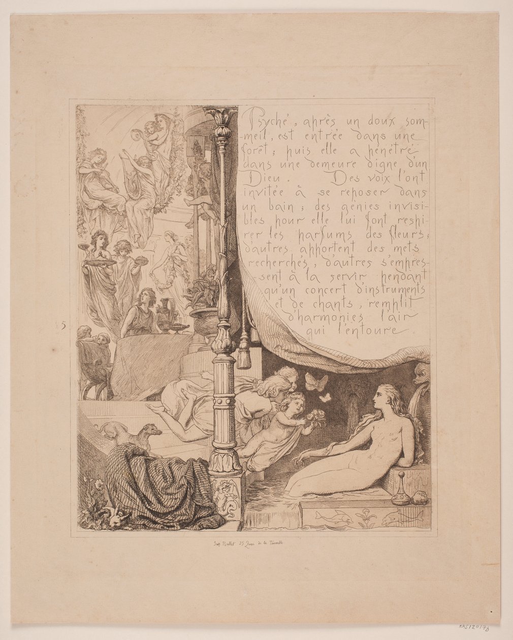 Ilustracja nr. 5 do „Amor i Psyche” autorstwa Lorenz Frølich
