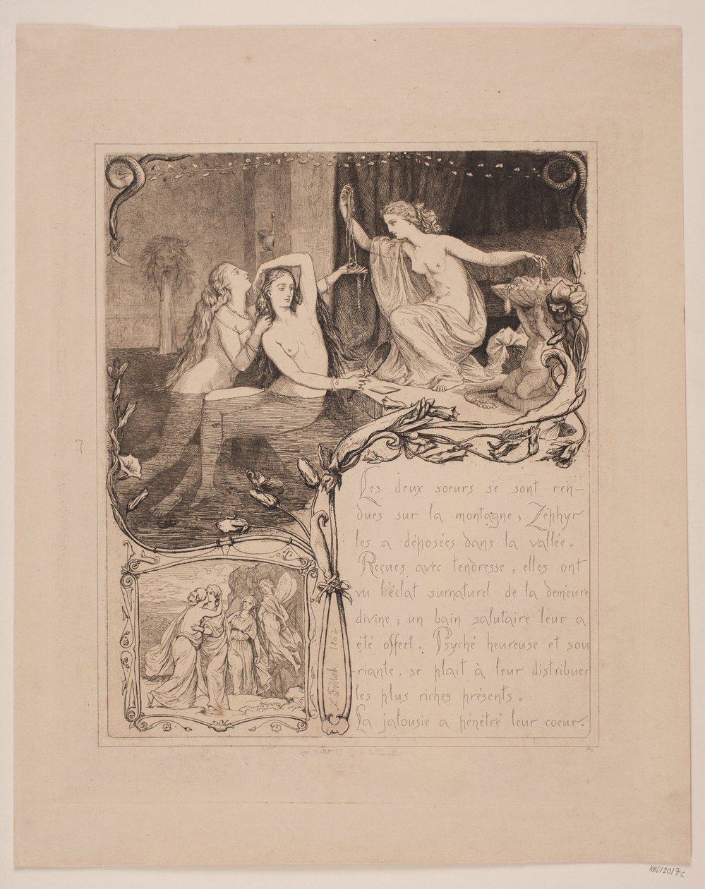 Ilustracja nr. 7 do „Amor i Psyche” autorstwa Lorenz Frølich