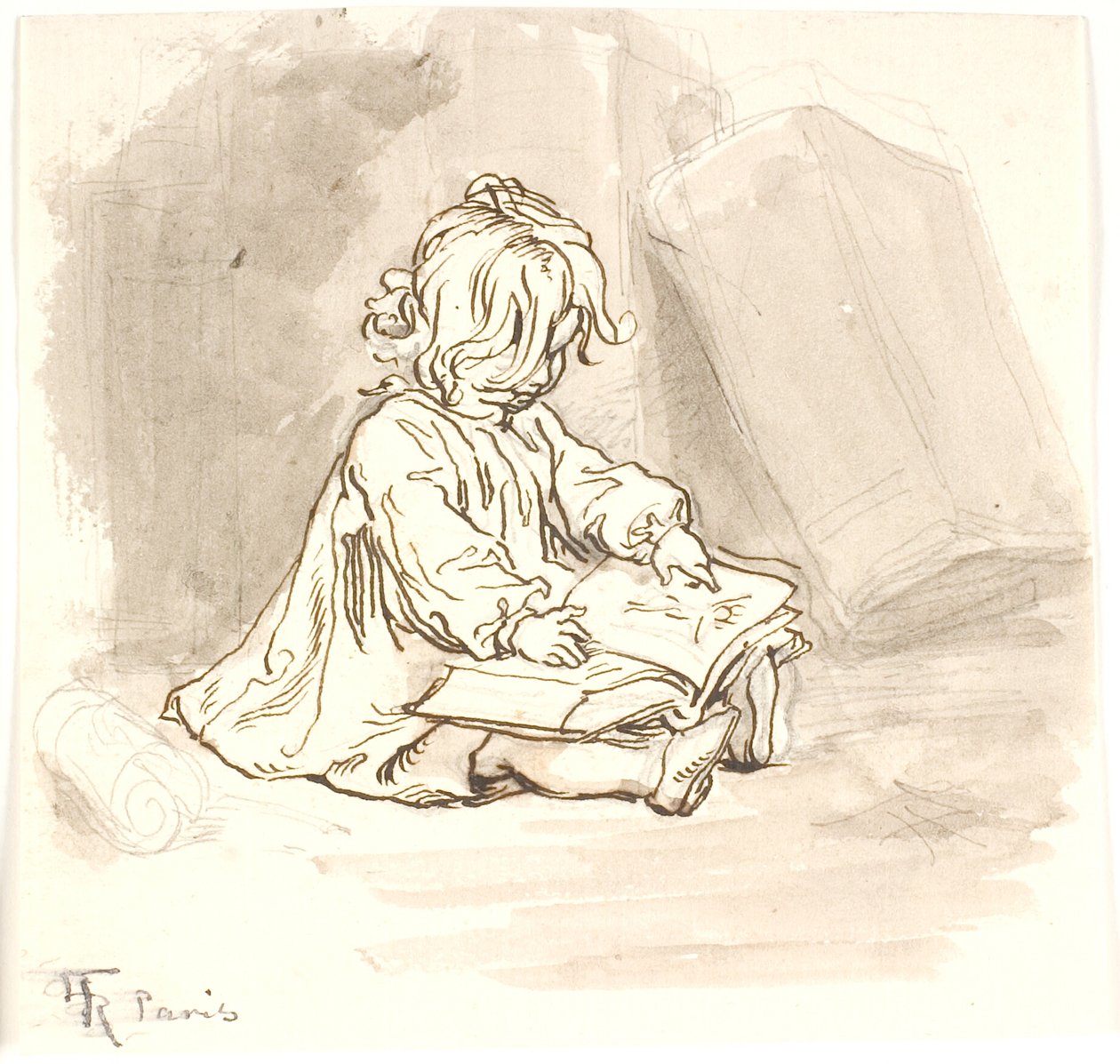 Lily czyta autorstwa Lorenz Frølich