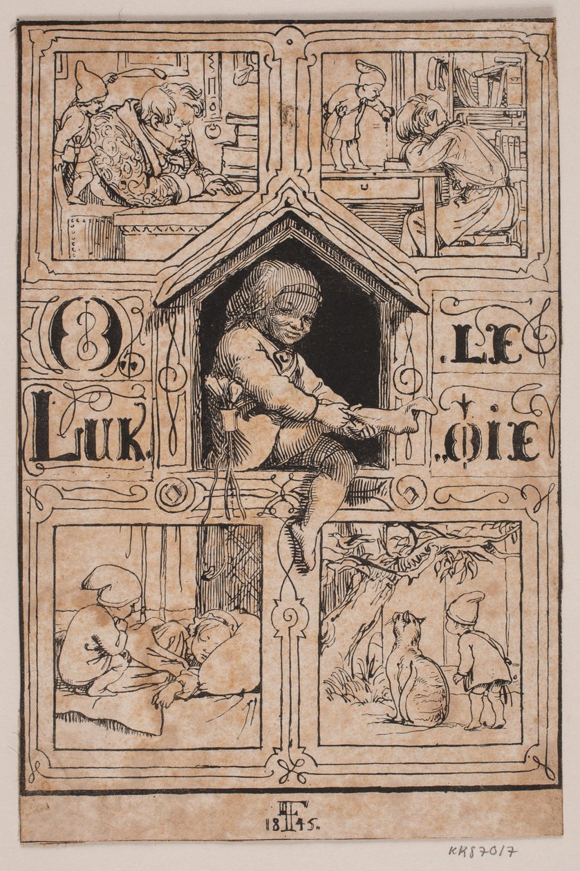Ole Lukøje autorstwa Lorenz Frølich