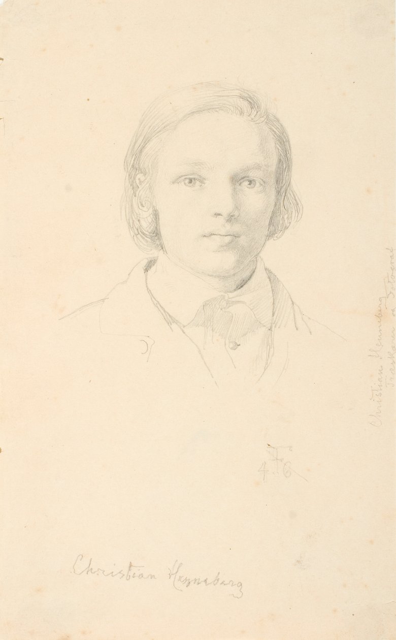 Portret Christiana Henneberga autorstwa Lorenz Frølich