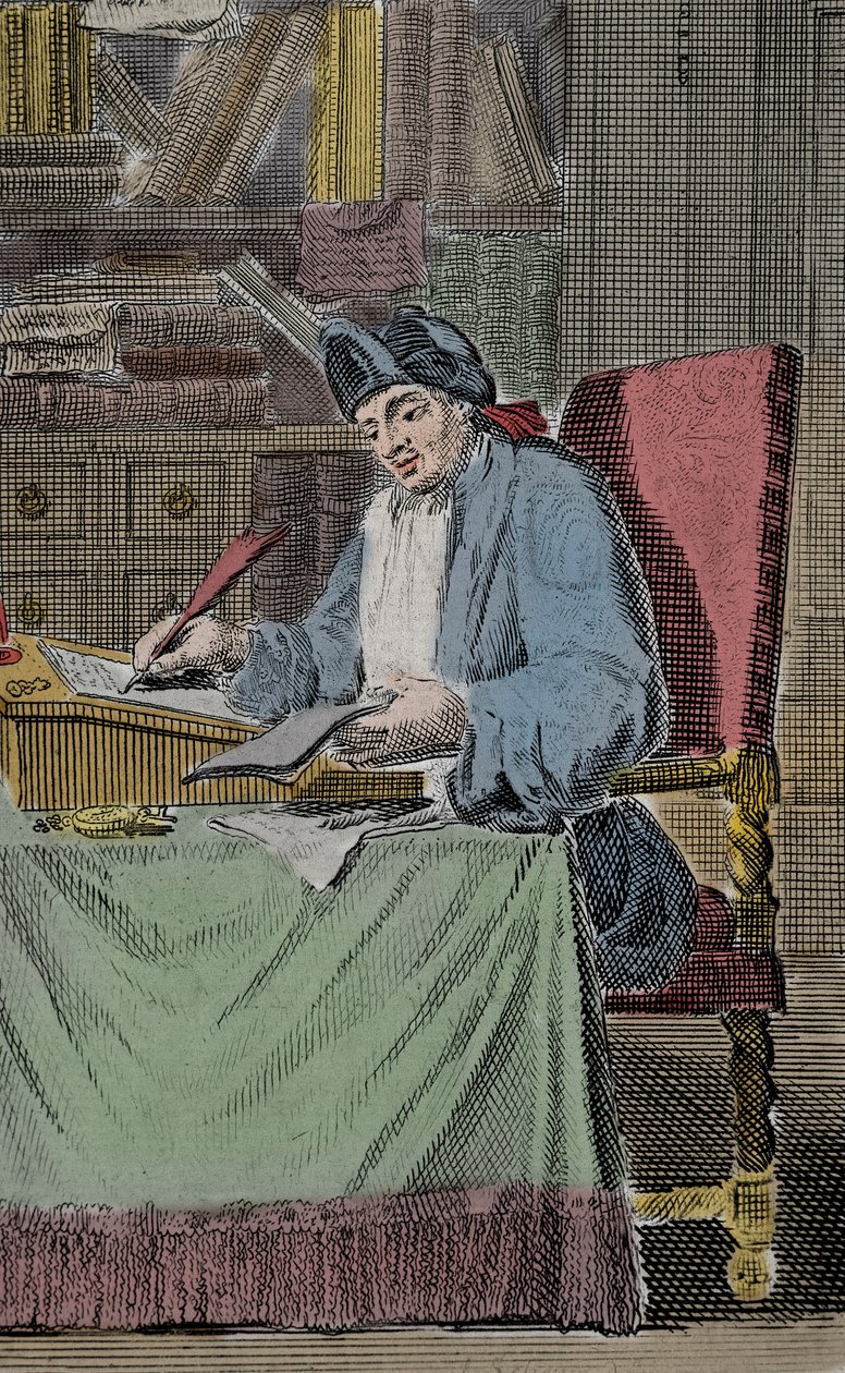 Portret Herkulesa Saviniena Cyrano dit Cyrano de Bergerac, francuskiego pisarza autorstwa Lorenz Scherm