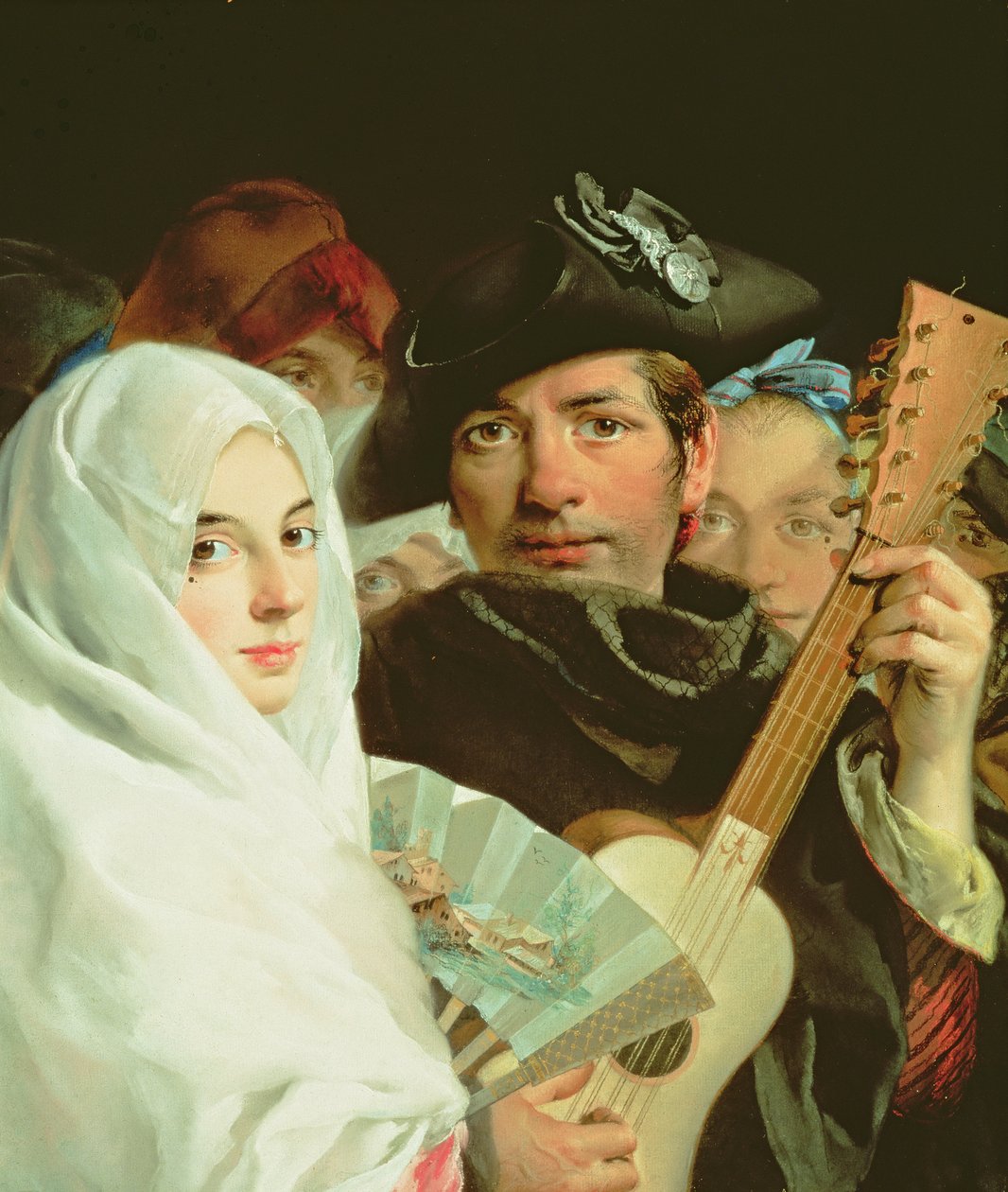 Elegancka para z Madrytu, ok.1770 autorstwa Lorenzo Baldissera Tiepolo