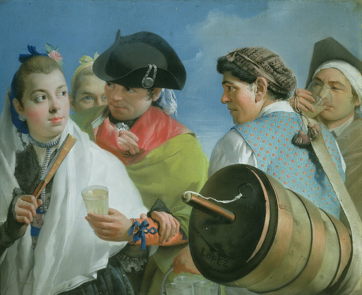 Sprzedawca lemoniady autorstwa Lorenzo Baldissera Tiepolo