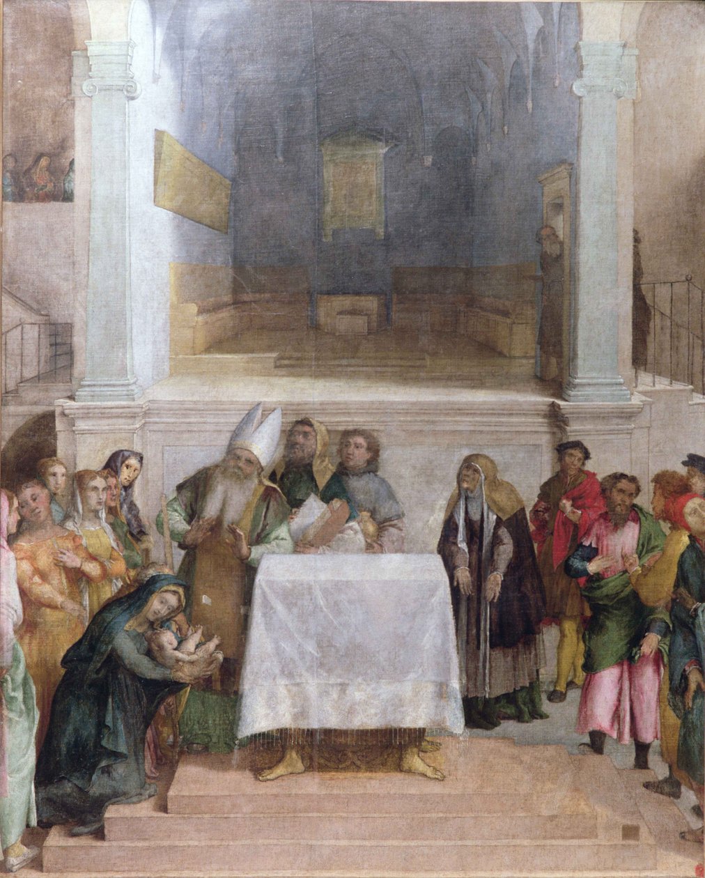 Ofiarowanie Chrystusa w świątyni, ok. 1556 r. autorstwa Lorenzo Lotto