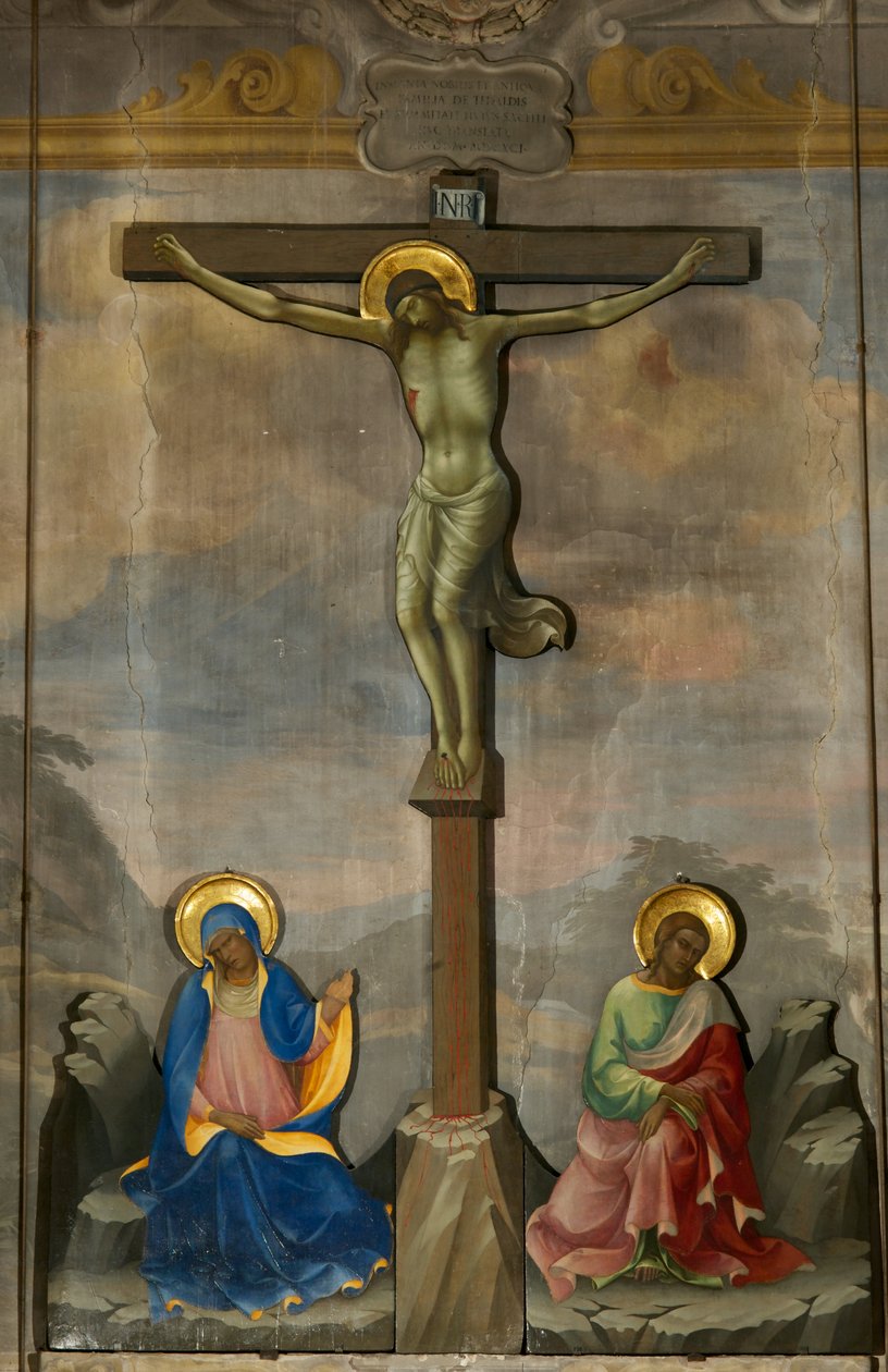 Kalwaria (tempera na drewnie z tłem fresku) autorstwa Lorenzo Monaco