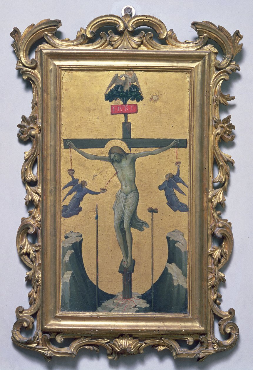 Ukrzyżowanie (tempera na płycie) autorstwa Lorenzo Monaco