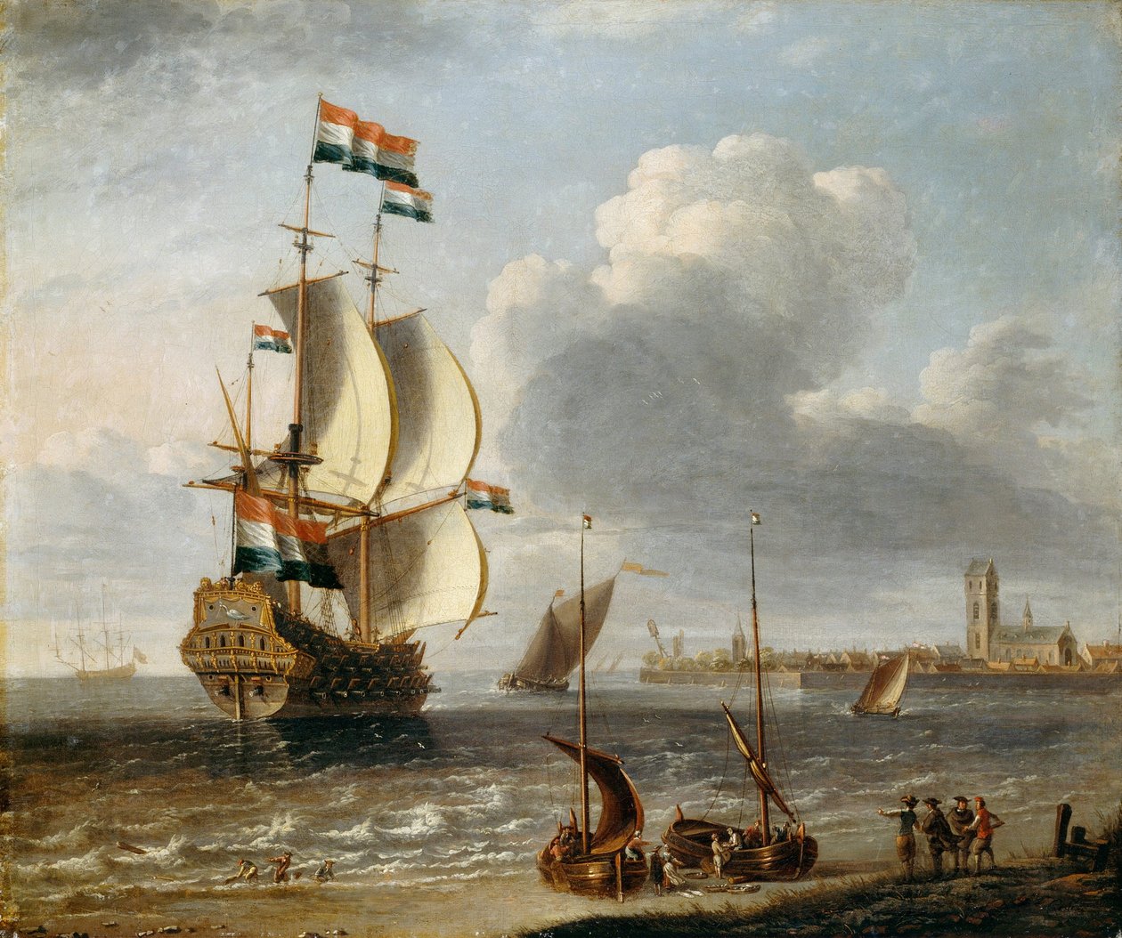 Holenderski wschodnioindyjski off Hoorn autorstwa Lorenzo a Castro