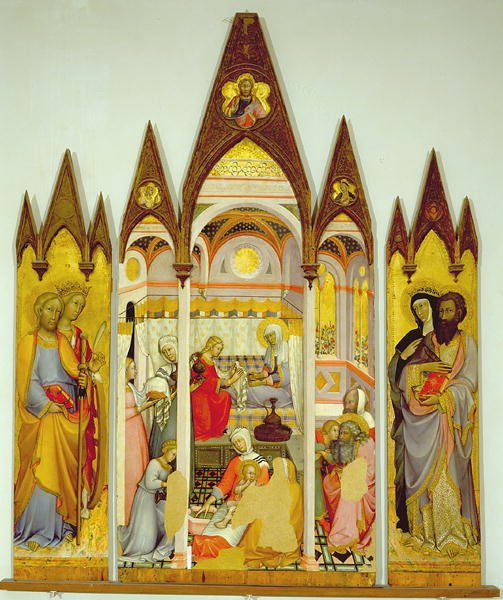 Panel z drzwi relikwiarza Santa Maria della Scala przedstawiający sceny Męki Pańskiej (tempera na panelu) autorstwa Lorenzo di Pietro Vecchietta