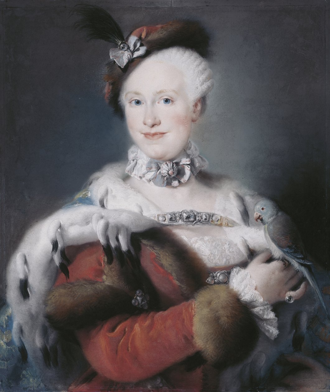 Portret Infantki Marii Luizy z Hiszpanii 1745-1792, Święta Cesarzowa Rzymska, 1763 autorstwa Lorenzo Baldissera Tiepolo