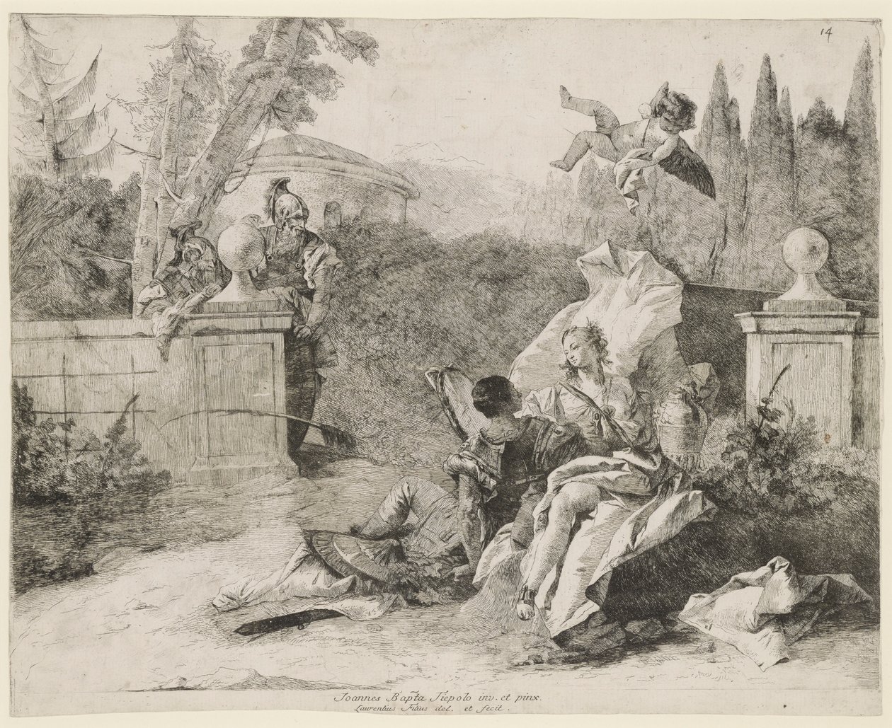 Rinaldo i Armida autorstwa Lorenzo Baldissera Tiepolo