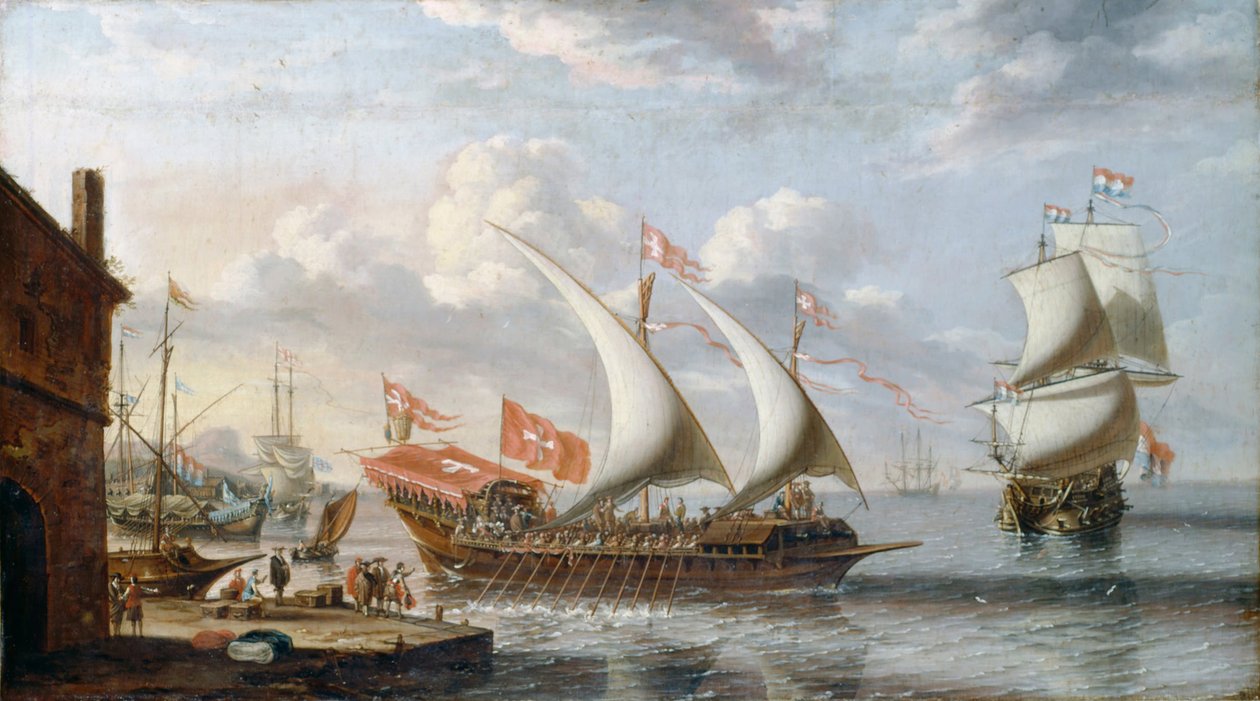 Galera Malty, c. 1680 autorstwa Lorenzo Castro