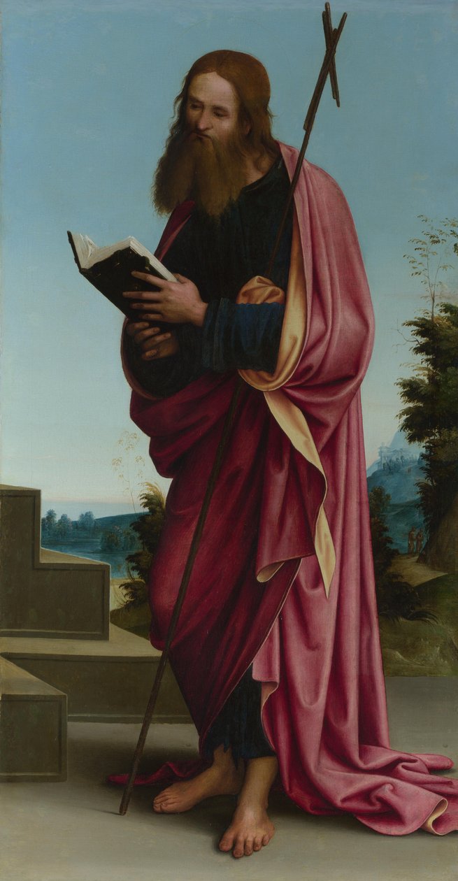 Ołtarz główny św. Filipa Apostoła, Oratorium S. Pietro in Vincoli, 1505 autorstwa Lorenzo Costa
