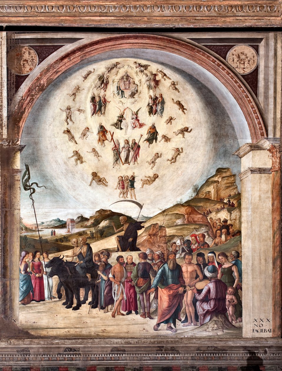Triumf śmierci, alegoria ludzkiego życia (malarstwo) autorstwa Lorenzo Costa