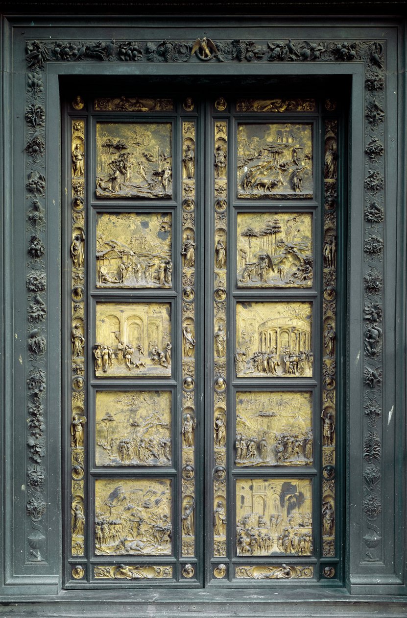 Brama Raju, zrealizowana przez Ghiberti Lorenzo (1378-1443) autorstwa Lorenzo Ghiberti
