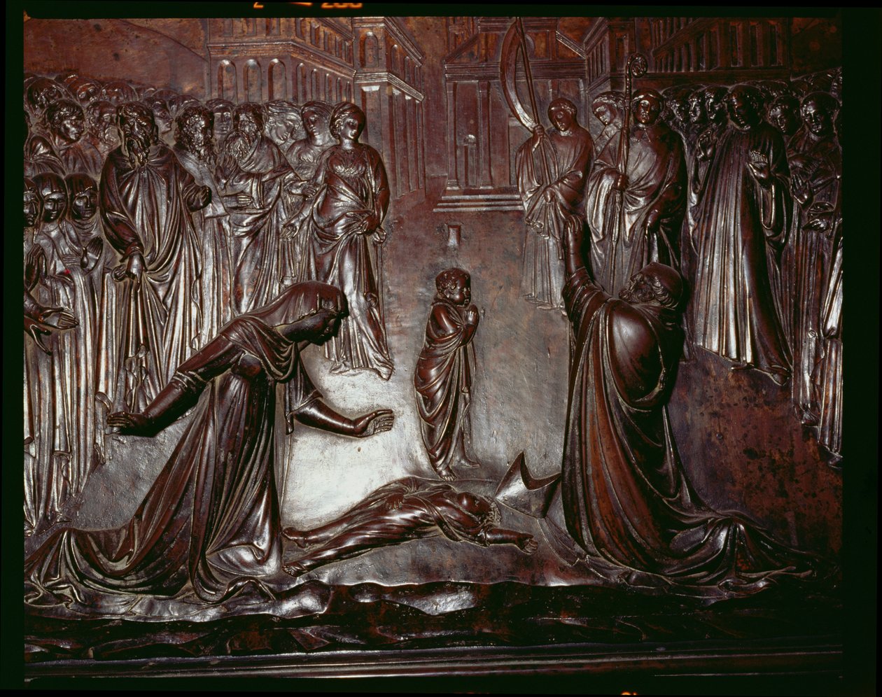 Sanktuarium św. Zenobiusza, fragment martwego dziecka, ok. 1432-42 fragment z brązu z 97641 autorstwa Lorenzo Ghiberti