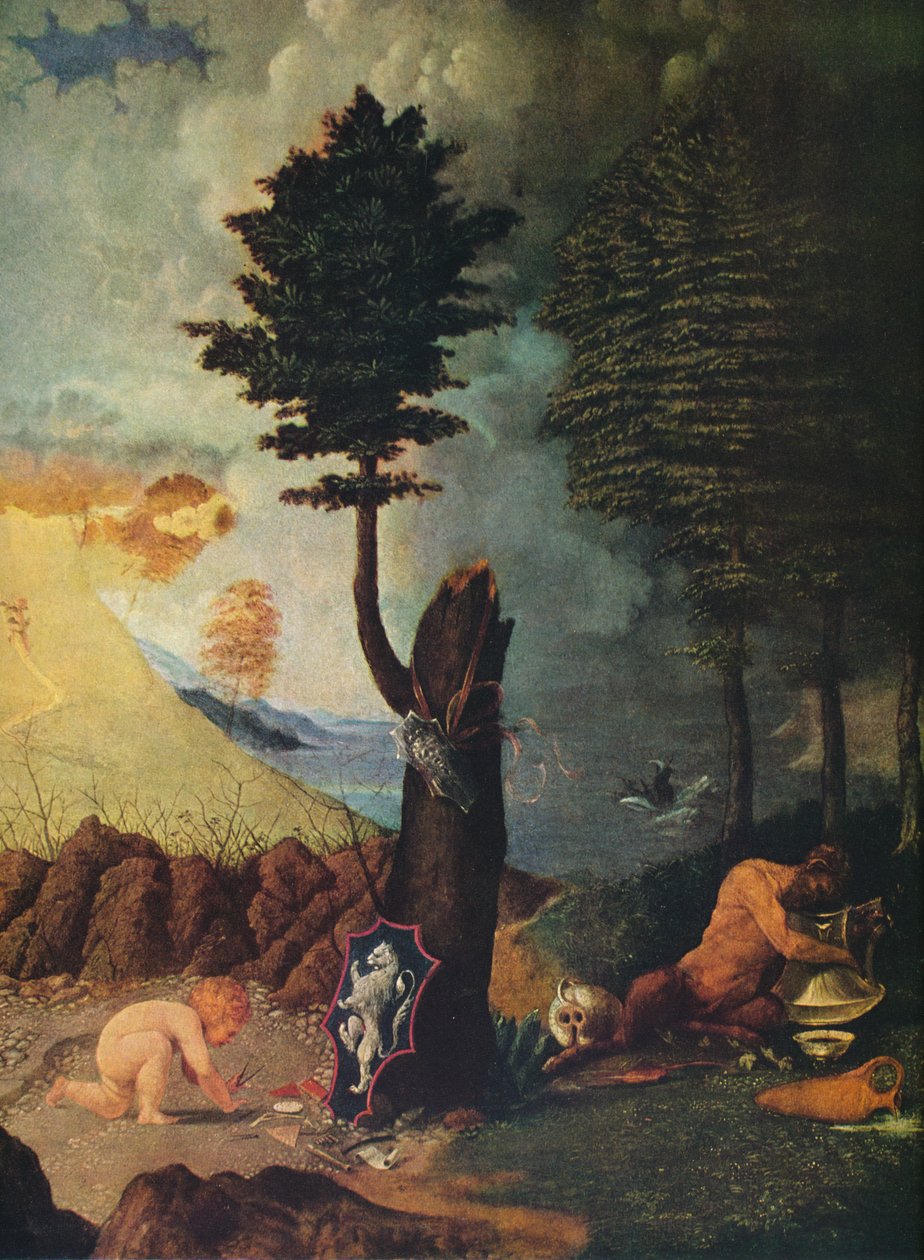 Alegoria cnót i występków, 1505 autorstwa Lorenzo Lotto