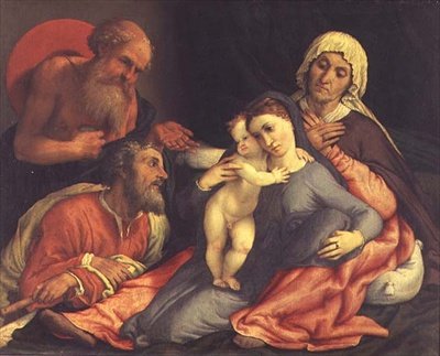 święta Rodzina autorstwa Lorenzo Lotto
