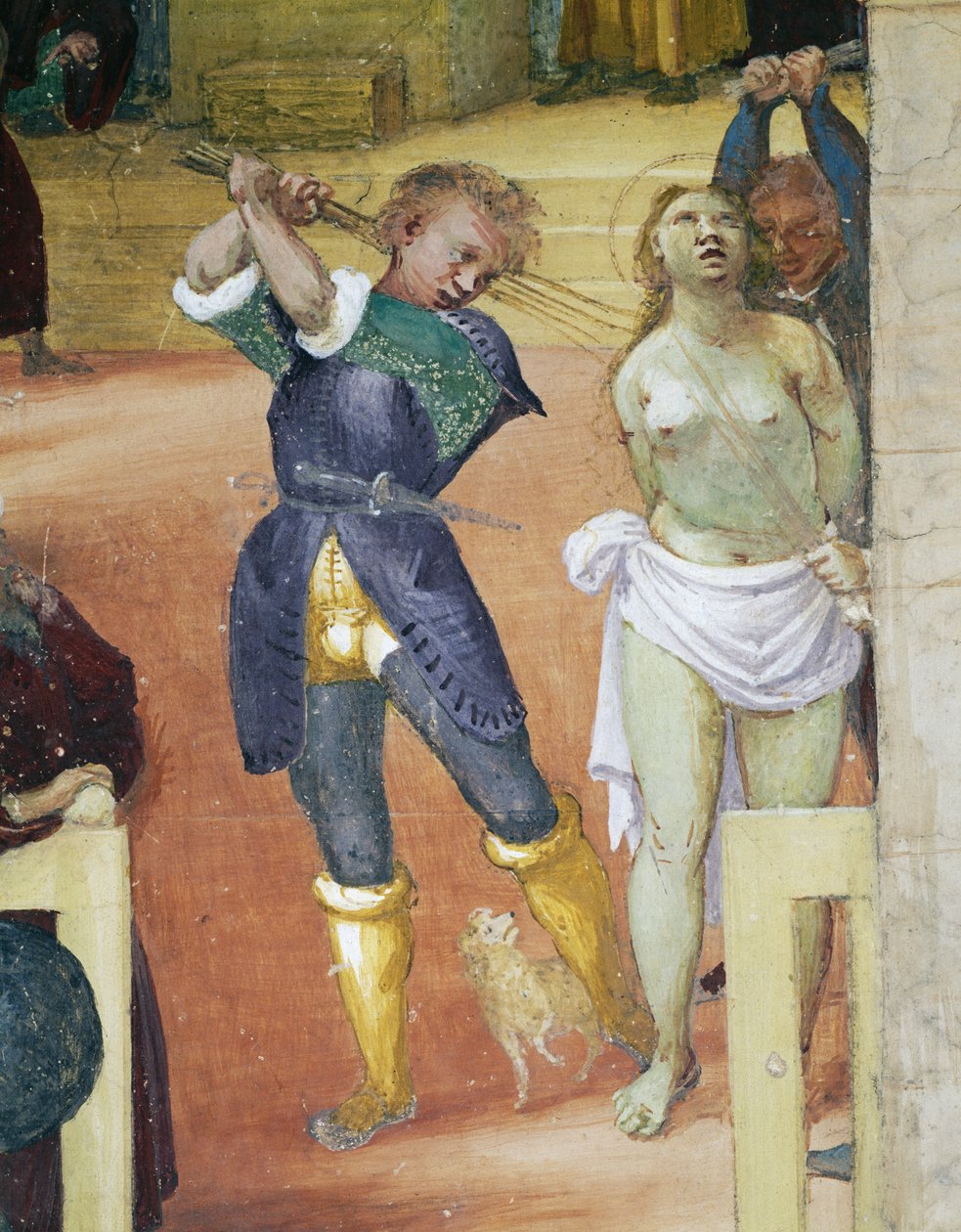 Męczeństwo św. Barbary, fragment z Opowieści św. Barbary autorstwa Lorenzo Lotto